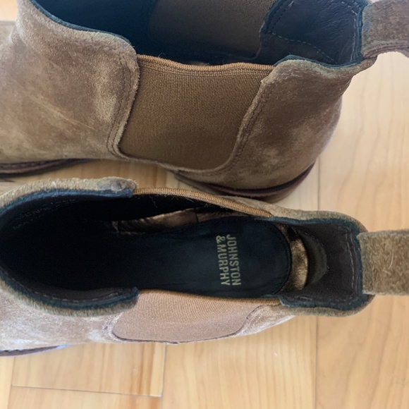 Johnston & Murphy Brown Suede Chelsea Boot - Picture 3 of 4